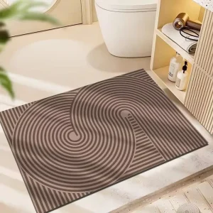 Modern Non Slip Eco Friendly PET Friendly Bath Mat Hotel Home Bathroom Floor Bathtub Shower Super Absorbent Washable Easy Care