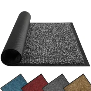 Modern Non Slip Indoor Outdoor Door Mats Heavy Duty Rubber Door Mat Machine Washable Cushioned Entrance Doormats for Home or Hotel