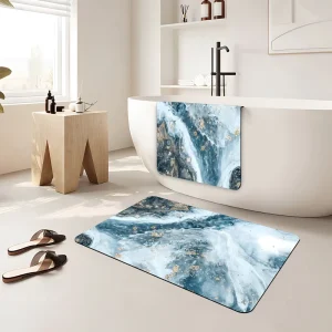 Modern Non Slip Quick Drying Bath Mat for Home & Hotel Use Customizable Size