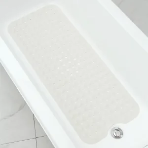 Modern Non Slip Soft Rubber Textured Bathtub Cushion Mat Strong Suction Cups Bathroom Bath Tub Mat