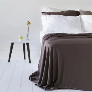 Modern Nordic Style 300TC Woven Silky Smooth Cool 100% Baby Satin Plain Organic Bamboo Quality Bedding Set