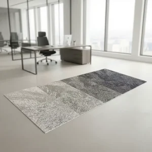 Modern Nylon 6 Rectangle Carpet Tiles 60cmx60cm Fireproof Office Hotel Commercial Use
