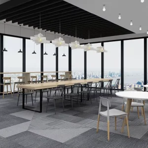 Modern Nylon Carpet Tiles Commercial Use PVC Back Luxury 50×50 Water Resistant Office Floor Carpet Tiles