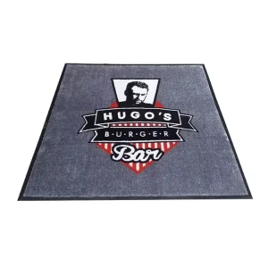 Modern Nylon Tufted Logo Carpet Door Mat Washable Non Slip for Hotel or Office Entrance