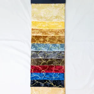 Modern Office Window Decor Artistic Printed Velvet Flair Curtains 100% Polyester