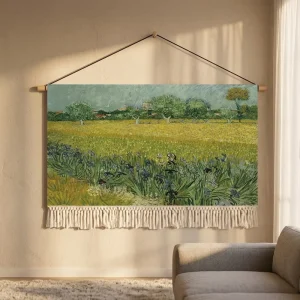 Modern Oil Painting Tapestry Minimalist Scenic Pattern Customizable Size Color Washable Eco Friendly Birthday Wedding Home Wall
