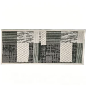 Modern Outdoor Balcony Door Mat Non-Slip Entrance Rug with Cushioned Loop Pile Washable Polyester Floor Carpet for Kitchen