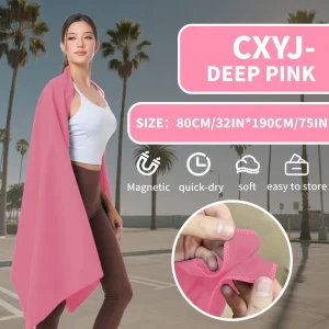 Modern Outdoor Magnetic Double Faced Pile Solid Color Adult Extra Large Quick Drying Soft Lightweight Summer Beach Towel