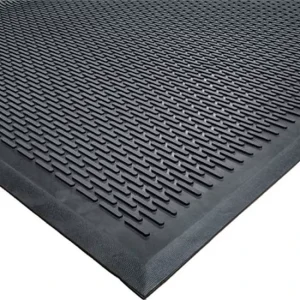 Modern PVC Ridge Scraper Safety Floor Mat 3 X 5′ Decorative Door Mat for Home and Office Entrance Washable