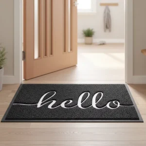 Modern PVC Washable Eco Friendly Anti Slip Durable Waterproof Hotel Door Mats Runner Rug Home Entrance Easy Clean Carpet Custom