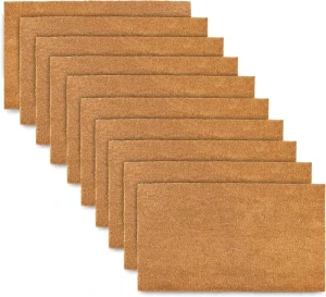 Modern Plain Coir Non Slip Doormat Custom Logo Washable 6mm Thick Home Hotel Prayer Room Outdoor Indoor Use