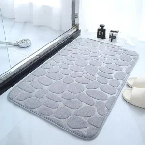 Modern Polyester Bath Rugs Mats for Hotel Shower Bathroom Use Non Slip Eco Friendly Customizable Sizes Colors