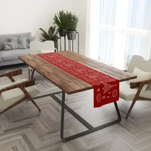 Modern Polyester Cotton Table Runner Solid Pattern for Home Use Woven Technics