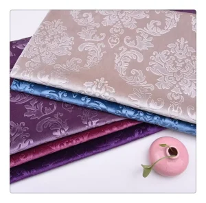 Modern Polyester Embossed Velvet Curtain Fabric Luxury Knitted Fabric