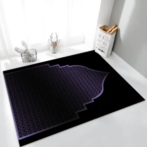 Modern Polyester Muslim Prayer Mat Turkish Educational Praying Carpet for Home Use
