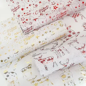 Modern Polyester Waterproof Christmas Party Table Runner Creative Winter Snowflake Print Cross Border New Decorative Rope