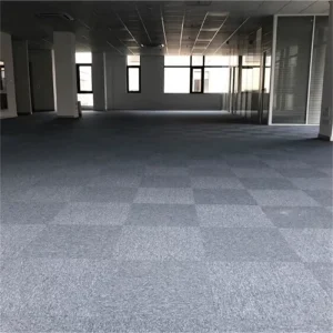 Modern Polypropylene Industrial Grade Loop Pile Square Carpet Solid Color Modular Flooring for Warehouse Office Factory Workshop