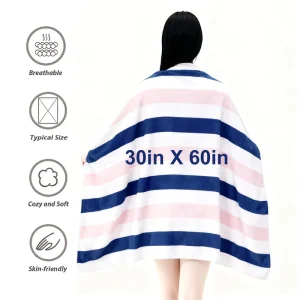 Modern Portable Printed Geometric Pattern Microfiber Beach Towel Sand Free Quick Dry Super Absorbent Large Travel