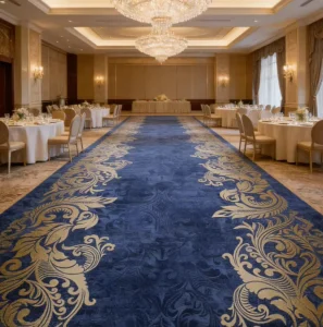 Modern Printed Broadloom Carpet Wall to Wall Solution Dyed Nylon Vibrant Color Fast Drying Custom for Stockist Inventory Sales