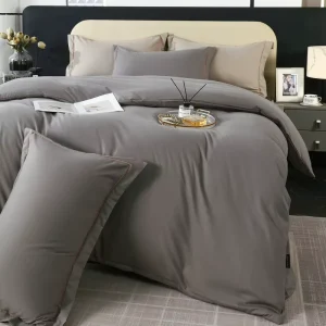 Modern Printed King Size Quilted Comforter Set Ultra Soft Duvet Cover Sheets Pillowcases 100% Polyester All Season