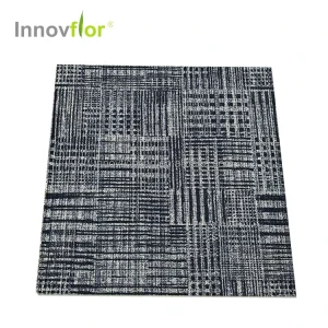 Modern Puzzle Pattern Cushioned Nylon Printed Carpet Tiles High Durable Stain Resistant Non Slip for Home Office Use