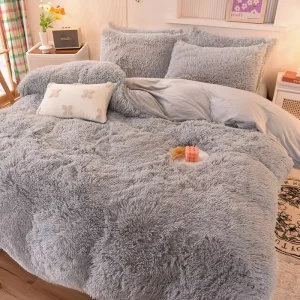 Modern Quality Four piece Set Winter Bedding Set Thick and Warm Luxury High end Duvet Cover with Polyester Filled