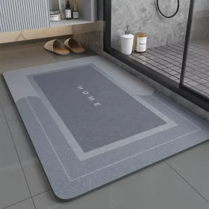 Modern Quick Dry Anti Slip Absorb Washable Soft Pet Friendly Home Hotel Use Rubber Bathroom Diatom Mud Mat