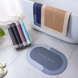 Modern Quick Dry Non Slip Crystal Velvet Bath Mat Non Slip Bathtub Household Bathroom Accessory