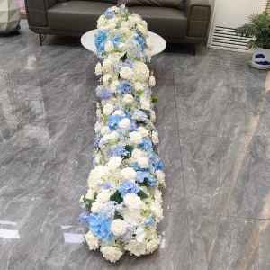 Modern Realistic Handmade Wedding Arch Flower Garland Vines Silk Table Runner Centerpiece for Mother’s Day Wedding