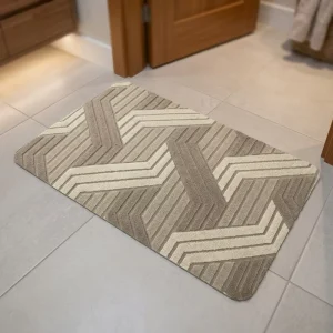 Modern Rectangle Memory Foam Bath Mat Absorbent Water Bathroom Rugs Carpet for Home or Hotel Use