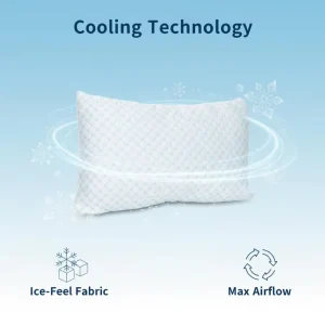 Modern Rectangular Solid Memory Foam Pillow Neck Support Cooling Ice Silk Shredded Sponge Filled Customizable Lightweight Queen