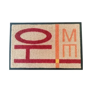 Modern Reversible Polypropylene Grass Welcome Door Mat Antibacterial Entrance Front Door Mat