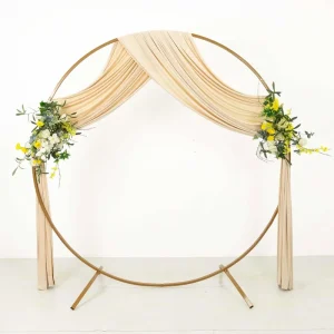 Modern Romantic Backdrop Curtains Milk Silk Wrinkle Free Soft Fabric for Wedding Parties