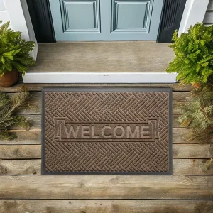 Modern Rubber Backed Door Mats Non Slip Welcome Mat for Home Kitchen Living Room Entrance Durable Anti Slip Doormat Washable