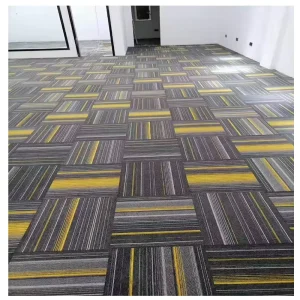 Modern Simple Anti-Slip Wear-Resistant Carpet Tiles Square Shape for Living Room Office