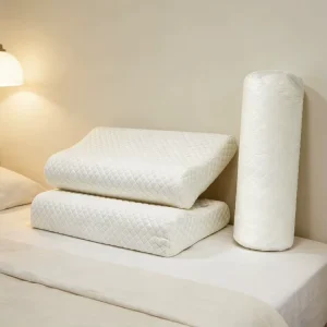Modern Simple Design Wearable Cervical Contour Custom Memory Foam Pillow Portable Ergonomic Neck Support Bed Room 400TC