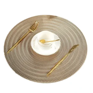Modern Simple Round Table Mat Kitchen Waterproof Non slip and Heat Insulation Decoration Placemat Household Tableware Mat