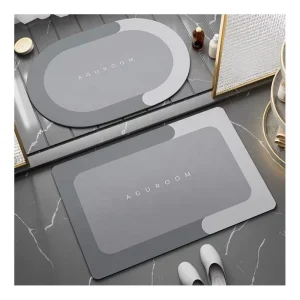 Modern Simplicity Bathroom Rug Anti slip Foot Mat for Bath Quick Absorb Water Bath Mat