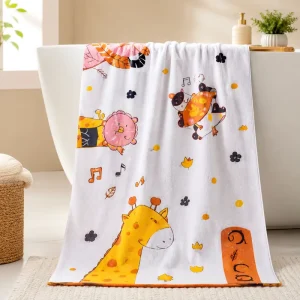 Modern Soft 100% Cotton 70x140cm 400GSM Skin Friendly Absorbent Bath Towel for Spa Bathroom