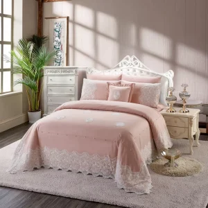 Modern Soft Household Collection Home Textile Elegant Plain Washable Comfortable Fashion Bedding Set