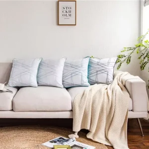 Modern Soft Sofa Throw Pillow Covers Art Embroidery Cotton Cushions for Home Decor Bedroom and Living Room Cushion Textiles