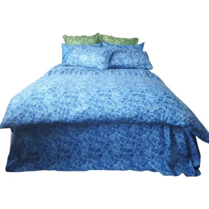 Modern Solid Color Eco-Friendly All-Season Ruffled Comforter Set 100% Cotton Luxury Bedding