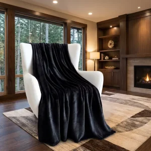 Modern Solid Color Fleece Rectangular Throw Blanket Ultra Soft Flannel Sofa Bed Cover for Bedroom Living Room Office Home Decor