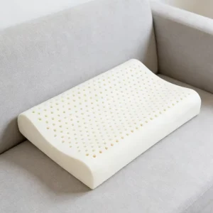 Modern Solid Latex Filled Contour Neck Support Bed Pillow Breathable Cool Anti-static Soft & Comfortable
