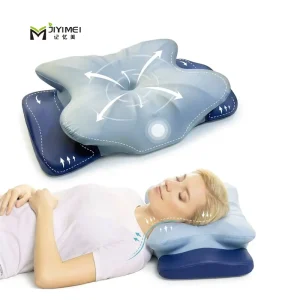 Modern Solid Marine Memory Foam Breathable Ergonomic Orthopedic Cervical Sleep Bed Pillow Neck Shoulder Pain Relief