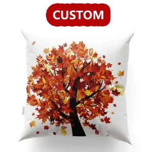Modern Square White 45x45cm Zipper Throw Pillow Covers Custom Cushion for Home & Hotel Living Room Decor