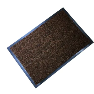 Modern Striped PP Cut Pile Door Mat Carpet Rug Washable with PVC Backing Direct Factory Supply
