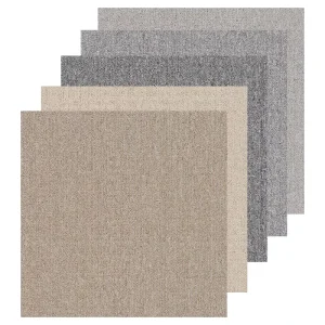 Modern Style 50*50cm Square PVC Fireproof Cushioned Non Slip Carpet Tiles for Flooring in Office Buildings and Offices