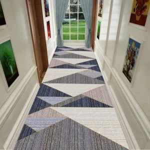Modern Style Abstract Carpet Rolls Washable Nylon Polyester Long Pile Runner Rugs for Home Hotel Banquet Hall