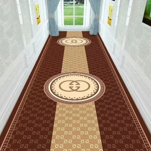 Modern Style Abstract Eco-Friendly Non-slip Carpet Rolls Washable Nylon Polyester Low Pile Runner Rugs for Home Hotel Banquet